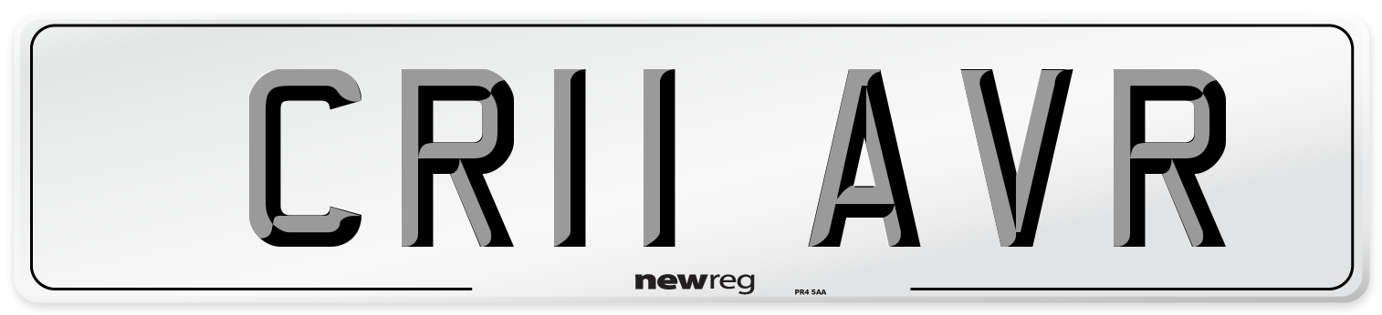 CR11 AVR Number Plate from New Reg